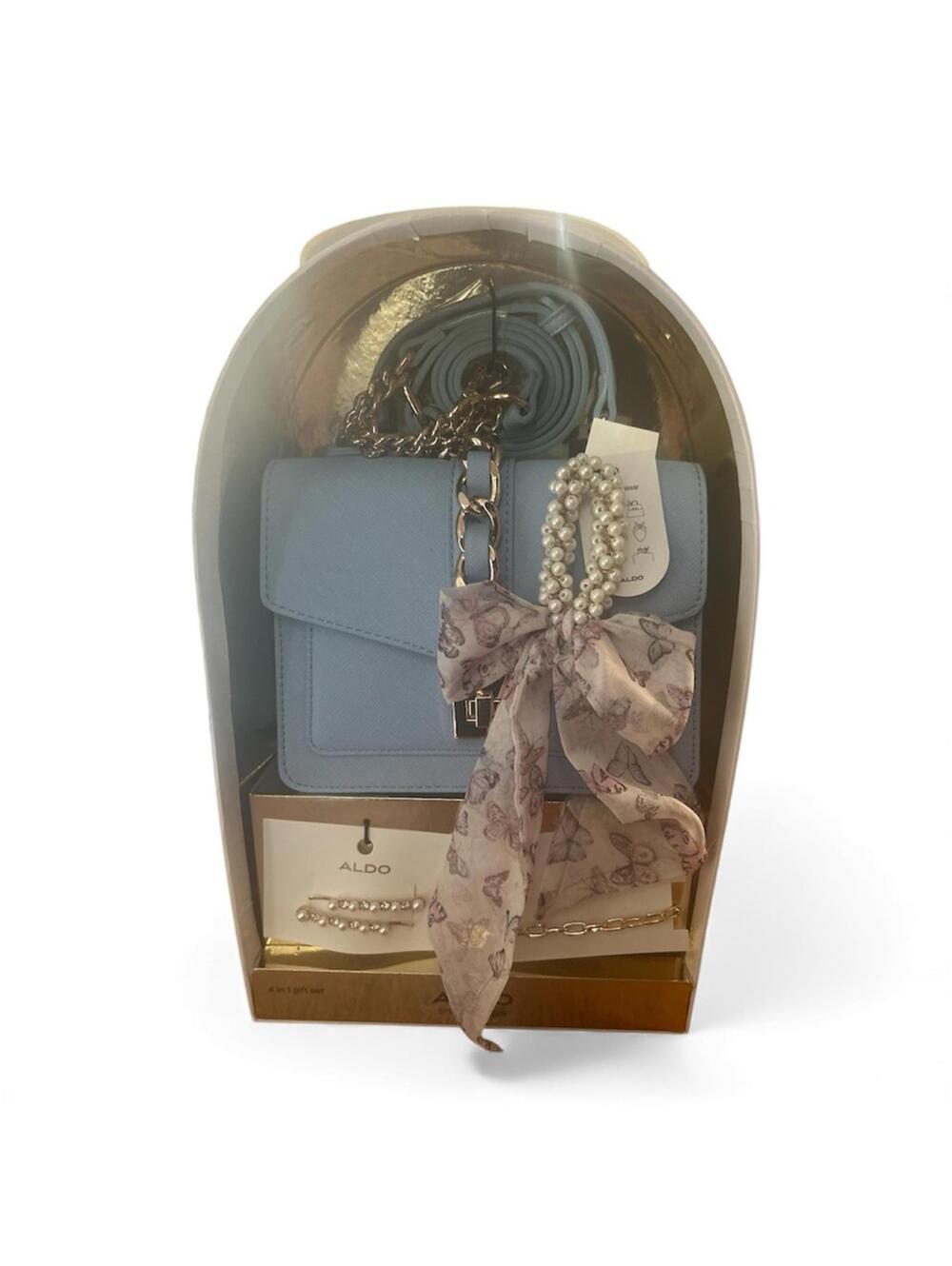 ALDO Women's Blue Handbag Gift Set with Accessories